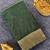 Green silk blend zari banarasi weaving saree with blouse