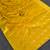 Yellow silk blend zari banarasi weaving saree with blouse