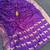 Purple silk blend zari banarasi weaving saree with blouse