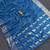 Sky blue silk blend zari banarasi weaving saree with blouse