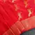 Red silk blend zari banarasi weaving saree with blouse