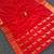Red silk blend zari banarasi weaving saree with blouse