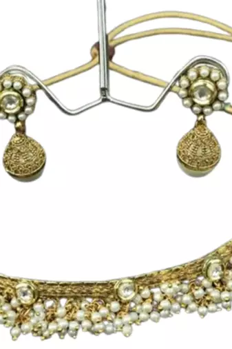 Designer Pearl & Kundan Necklace set