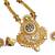 Dazzling pure copper gold tone black meenakari work necklace set