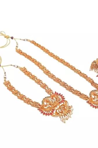 Bridal south Indian double necklace set