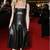 Genuine lambskin women's black leather dress a-line midi dress sleeveless square neck party dress