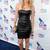 Genuine lambskin women's black leather dress strapless bodycon mini dress