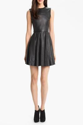women's lambskin midi leather dress sleeveless fit exclusive 1