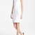 Women’s genuine lambskin white leather dress sleeveless casual mini dress