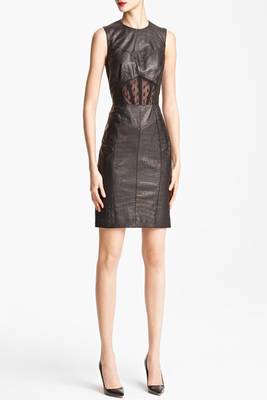 women's lambskin leather dress sleeveless fit premium 1