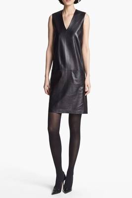 women's lambskin leather dress sleeveless fit exclusive 1