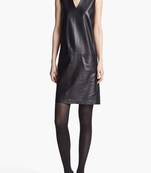 women's lambskin leather dress sleeveless fit exclusive