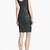 Genuine lambskin women's black leather dress sleeveless party wear dress