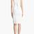 Genuine lambskin women's white leather dress sleeveless v-neck zip front dress