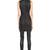 Genuine lambskin women's black leather dress sleeveless front zip party wear dress