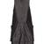 Genuine lambskin women's black leather dress sleeveless v-neck casual dress