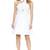 Women’s lambskin white leather dress halter neck bodycon women dress