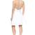 Women’s lambskin white leather dress halter neck bodycon women dress