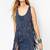Women blue soft lambskin suede leather dress fringed dress