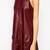 genuine lambskin women's leather dress sleeveless mini dres