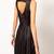 Genuine lambskin women's leather dress sleeveless flare dress