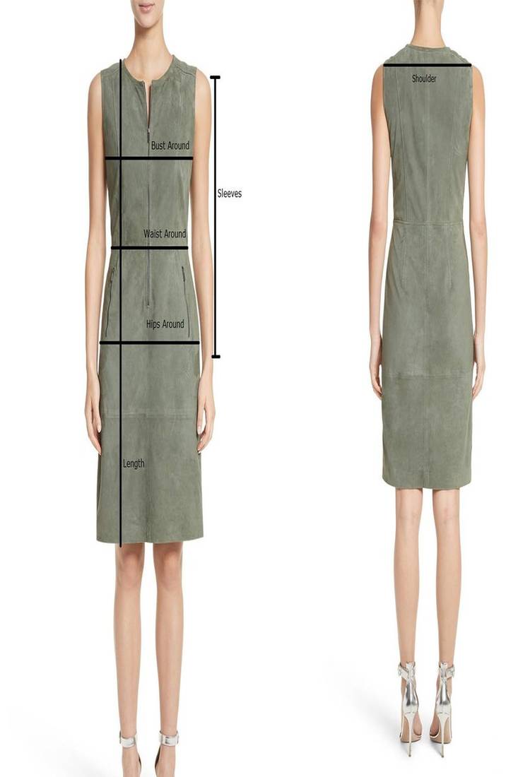 Genuine lambskin women's leather dress deep v neck mini dress