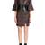 Genuine lambskin women's leather dress bell sleeve mini dress with belt