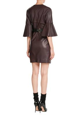 women's genuine lambskin mini leather dress classic zip up style authentic 2