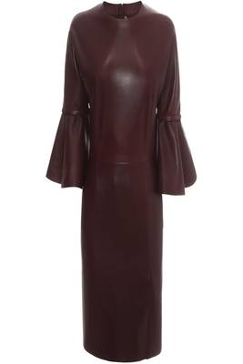 women's genuine lambskin mini leather dress form fitting bodycon style premium 1