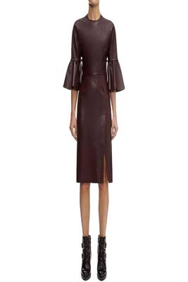 women's genuine lambskin mini leather dress form fitting bodycon style premium 2