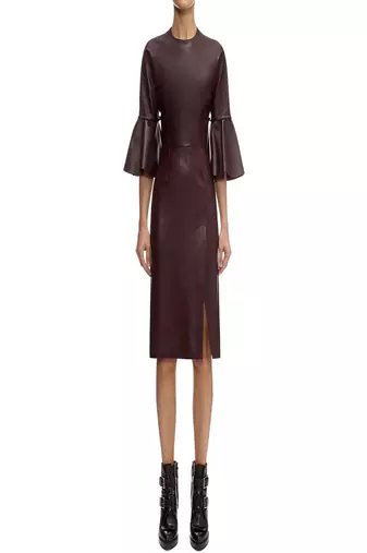 women's genuine lambskin mini leather dress form fitting bodycon style premium