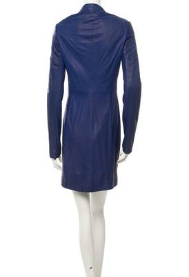 women's genuine lambskin leather dress form fitting bodycon style authentic 2