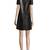 Women's partywear casual stylish black lambskin leather ladies dress