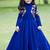 Designer heavy viscose velvet embroidered work party wear kids gown
