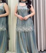 Grey sharara set
