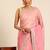 Pink gold crush embroidery work border saree