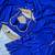 Blue Color Handwork Khatali cutdana With Moti & Small Flower Work Border  Faux Georgette Saree