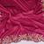 Pink soft satin saree with embroidered border and matching blouse piece