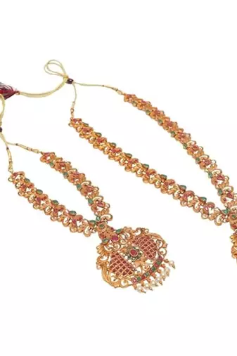 Bridal south Indian double necklace set