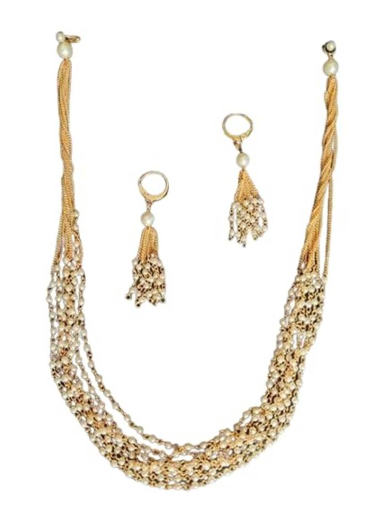 Pearl short necklace set