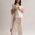 Off white creap silk party wear embroidery suit set