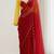 Red Color hatali Handowrk  Georgette Saree WitKh cutdana With Moti Work 