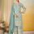 Light blue real georgette wedding collection full stitched sharara suits free size upto 42
