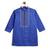 Blue embroidered cotton kurta set