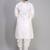 off white silk kurta patiala with thread embroidery