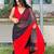 Red Color Handwork Khatali Work Georgette Saree