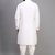 off white silk kurta patiala with thread embroidery
