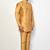 Elegant occasion wear gold raw silk short kurta with pants