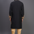 black embroidery work silk men’s kurta patiala set