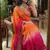 Rani Pink Color embroidery sequence work sartin  Saree